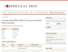 Tablet Screenshot of josephclayarts.com